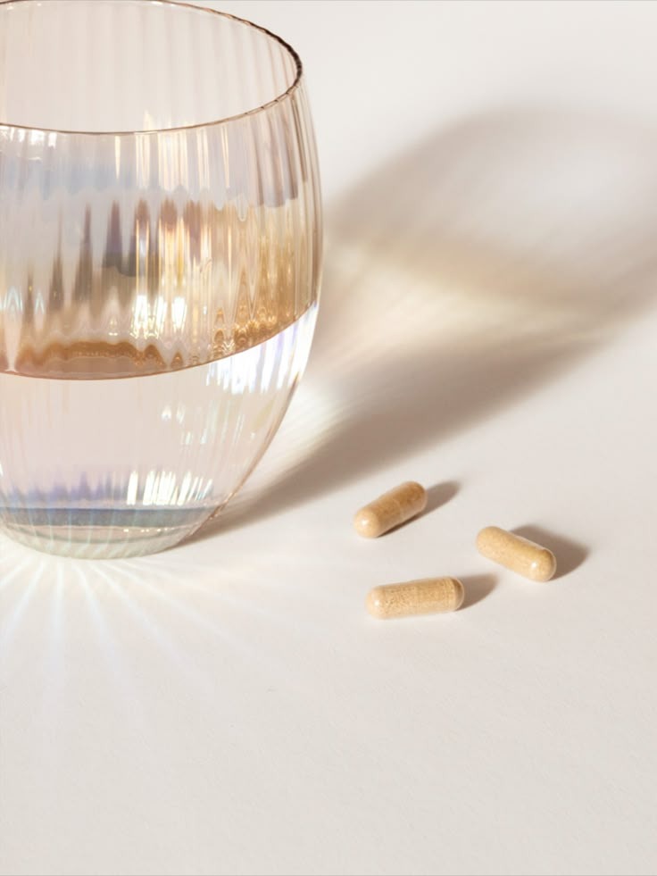 Supplement tablets with water